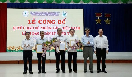 Công bố các quyết định bổ nhiệm chức vụ lãnh đạo Cao su Dầu Tiếng